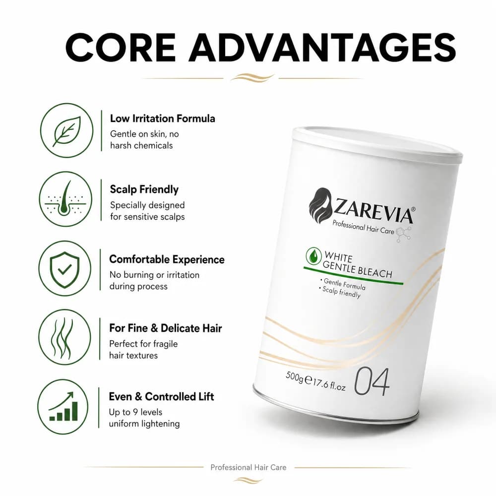 Wholesale bleach powder ZAREVIA White Gentle Bleach hair care manufacturer