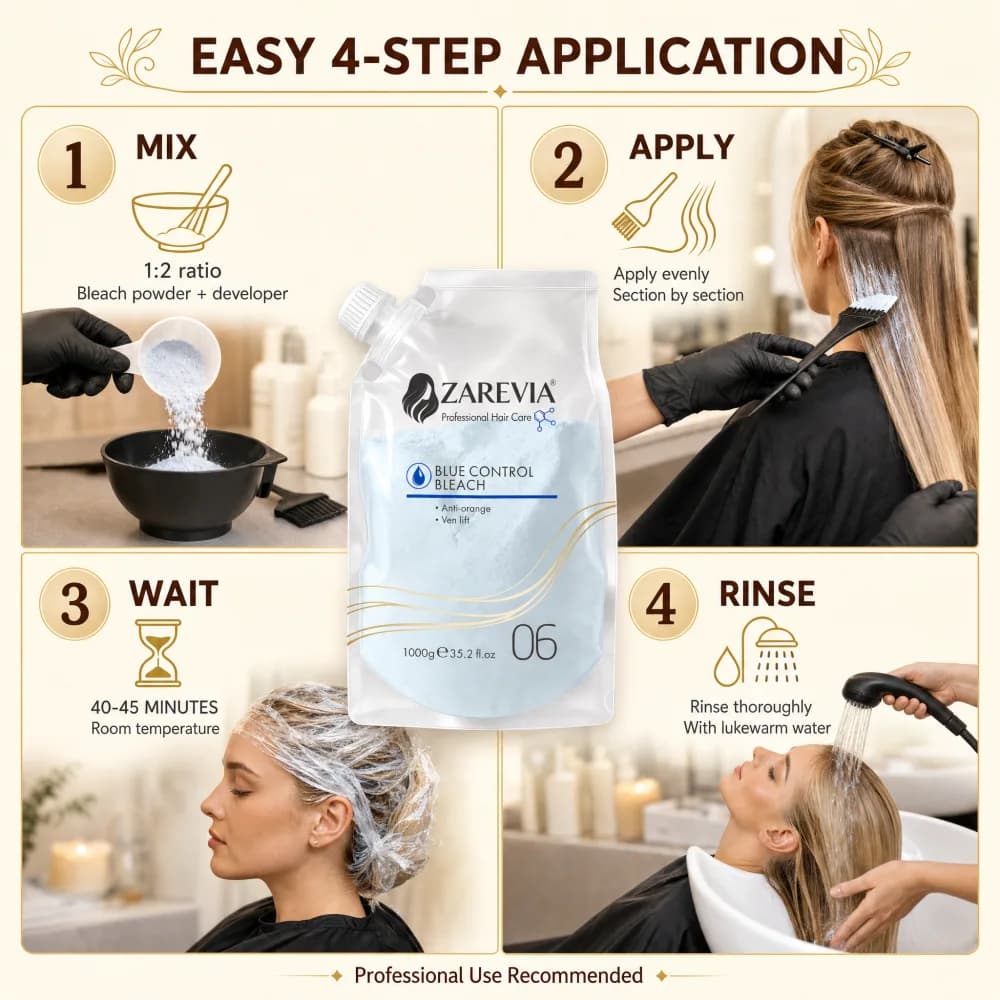 BODA Care ZAREVIA Blue Control Bleach Hair Care Manufacturer